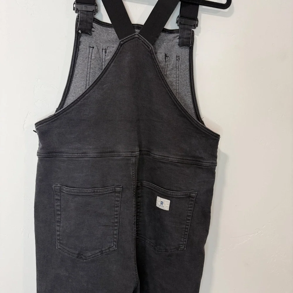 Ripton & Co Womens Performance Denim Overalls M Black Excellent Stretch